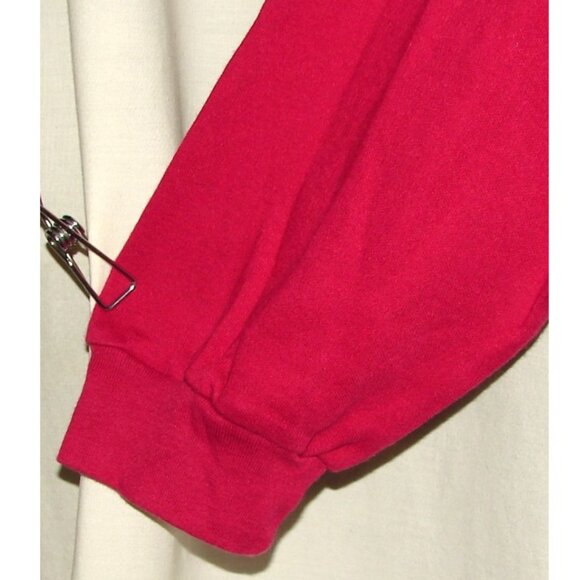 Vtg International Sportswear Mock Neck Pullover TOP, Plus Size 3X, Red - Picture 3 of 7